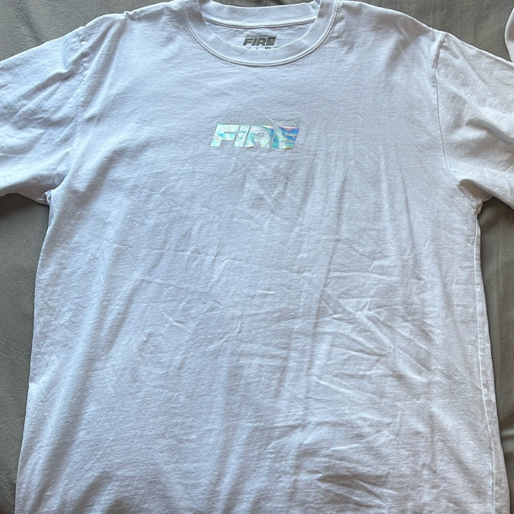 Only smoke fire shirt size XL white